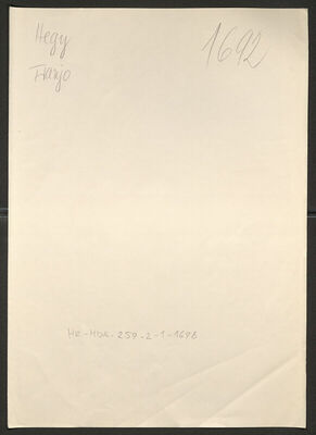 Hegy, Franjo, 13.12.1894. Policijski karton