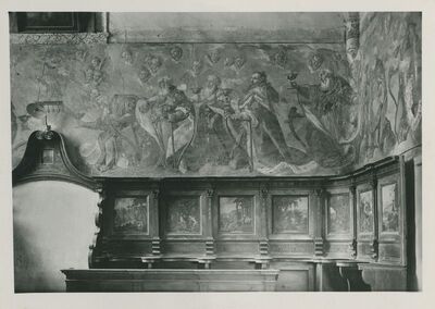 Lepoglava - Župna crkva, zidne slike na pjevalištu