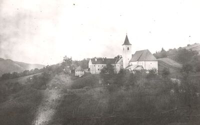 Kotari (Samobor) - Crkva i samostan sv. Leonarta, situacija