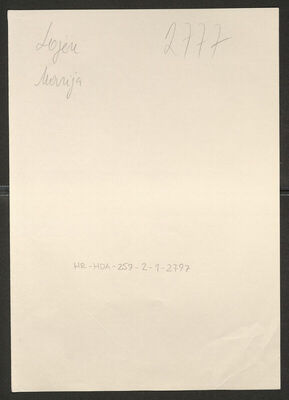 Lojen, Marija, 29.12.1897. Policijski karton