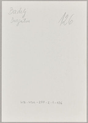 Badelj, Dragutin, 1907. Policijski karton