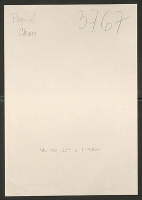 Popić, Stevo, 1909. Policijski karton