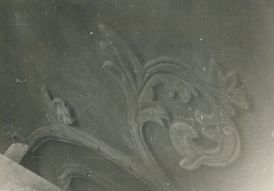 Lepoglava - Župna crkva, zapadno pročelje, nova štuko dekoracija, detalj