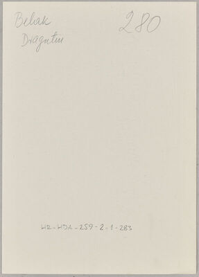 Belak, Dragutin, 1898. Policijski karton