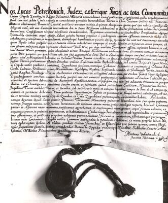 Samobor - Povelja (bula) grada Samobora iz 1646. godine