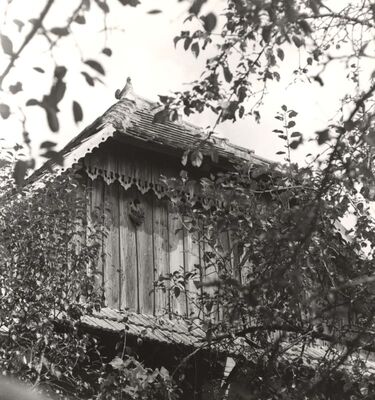 Mraclin - Tradicijska kuća, detalj zabata