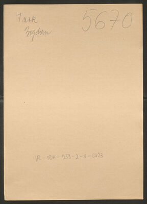 Turk, Bogdan, 12.4.1916. Policijski karton