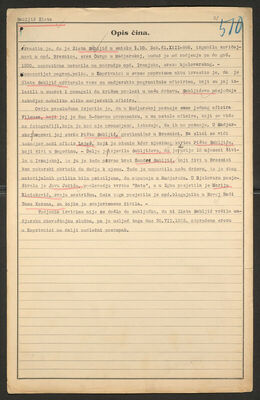 Sabljić, Zlata, 19.7.1909. Policijski karton