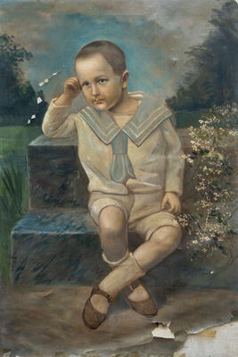 Portret Mirka Kleščića ml. kao dječaka