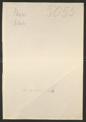 Škorić, Nikola, 5.9.1896. Policijski karton