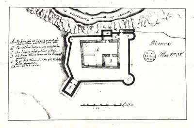 Budački Donji (Krnjak)- Tlocrt Starog grada