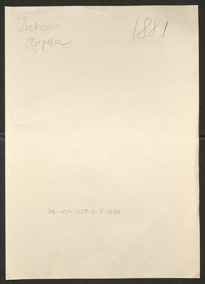 Iveković, Stjepan, 29.8.1905. Policijski karton