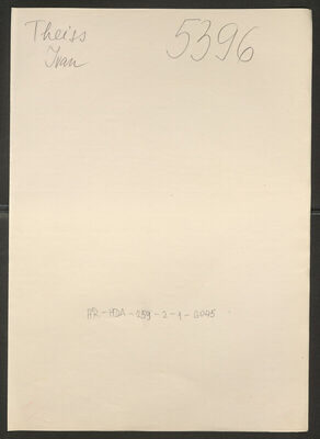 Theiss, Ivan, 4.3.1907. Policijski karton