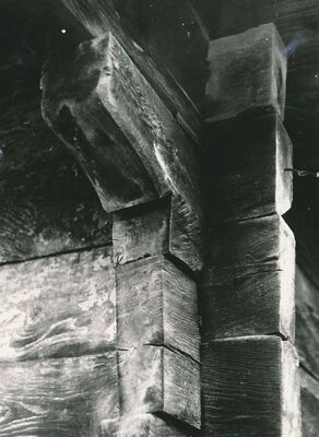 Slapno (Ozalj) - Tradicijska kuća, detalj