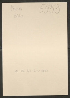 Vinski, Otto, 20.8.1877. Policijski karton