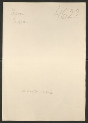 Stark, Eugen, 1893. Policijski karton