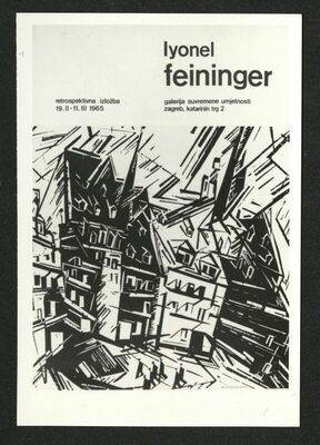 Fotografija - plakat retrospektivne izložbe - Lyonel Feininger