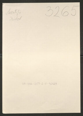 Montiljo, izidor, 30.12.1912. Policijski karton