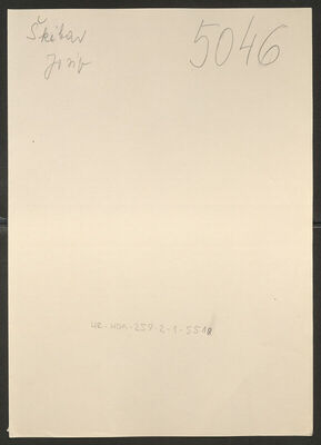 Škibar, Josip, 15.3.1915. Policijski karton