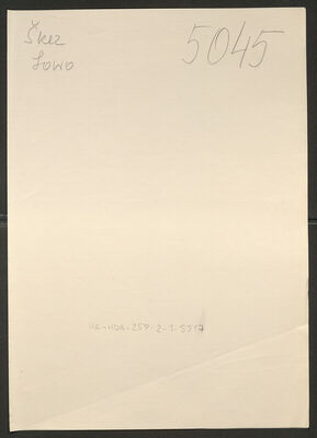 Škez, Lovro, 1892. Policijski karton