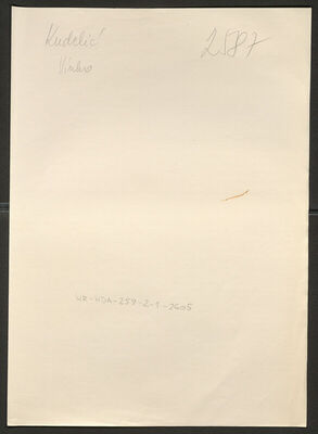 Kudelić, Vinko, 4.5.1892. Policijski karton