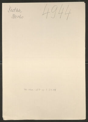 Šestak, Slavko, 25.8.1902. Policijski karton