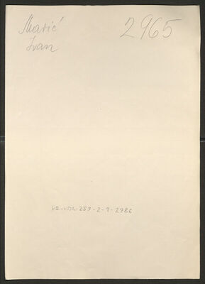 Marić, Ivan, 27.1.1894. Policijski karton