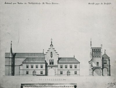 Marija Bistrica - Župna crkva sv. Marije Bistričke, nacrt
