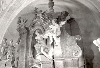 Lijevi Dubrovčak - Crkva sv. Nikole, detalj glavnog oltara