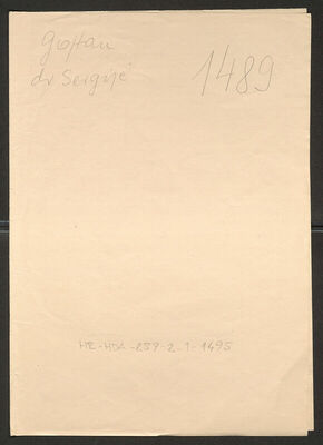 Gojtan, Sergije, 14.10.1899. Policijski karton