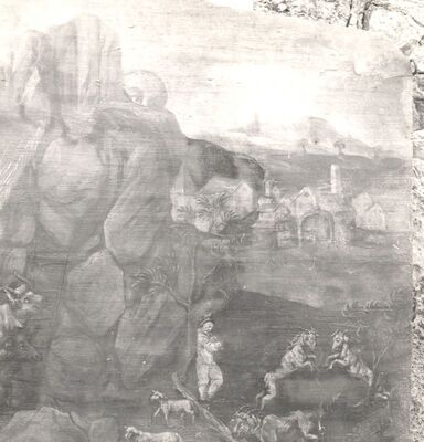 Gornji Tkalec - Kapela Uznesenja Blažene Djevice Marije, detalj slike "Rođenje Kristovo"