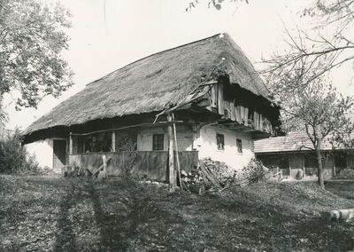 Jarnevići (Ribnik) - Tradicijska kuća, uže i dulje pročelje