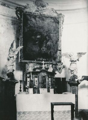 Ozalj - Stari grad, oltar u kapelici