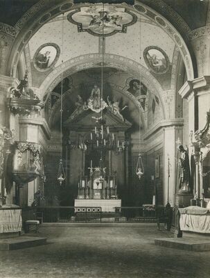 Začretje - Župna crkva sv. Križa, unutrašnjost, detalj