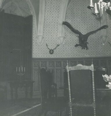 Trakošćan - dvor, detalj lovačke dvorane