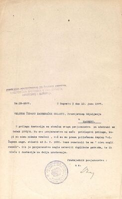 Obračun troškova za 1923./24.