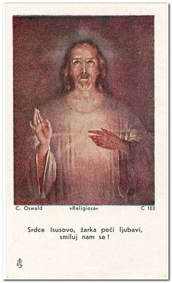 Presveto Srce Isusovo prema slici C. Oswalda