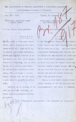 Šćitarjevo (Velika Gorica) - Crkva sv. Martina biskupa, rekvizicija zvona