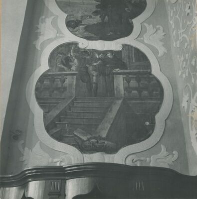 Varaždin - Franjevačka crkva, slikani medaljon