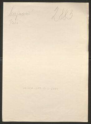 Majnarić, Ines rođ. Premer, 30.3.1899. Policijski karton