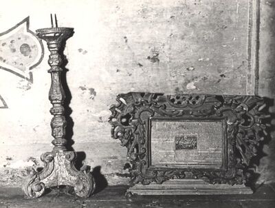 Dubrava - Kapela sv. Martina, kanonska ploča i svijećnjak