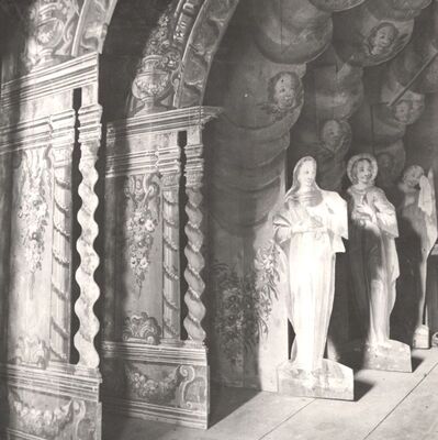 Kloštar Ivanić - Župna crkva Uznesenja Blažene Djevice Marije, detalj "Božjeg groba"