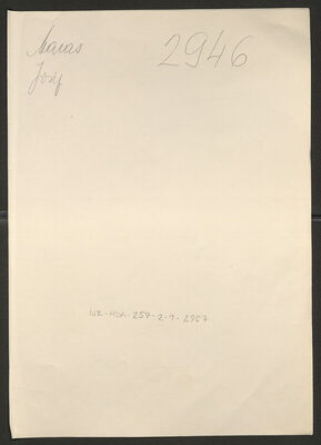 Maras, Josip, 18.2.1918. Policijski karton