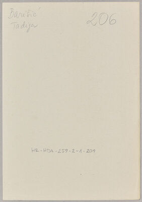 Barišić, Tadija, 2.12.1883. Policijski karton