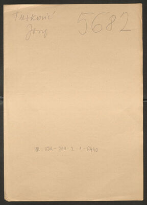 Turković, Josip, 25.1.1907. Policijski karton