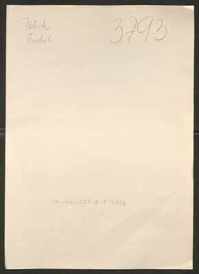 Potisk, Fridrih, 5.7.1903. Policijski karton