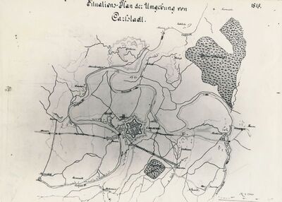 Karlovac - Plan okolice Karlovca iz 1815. godine