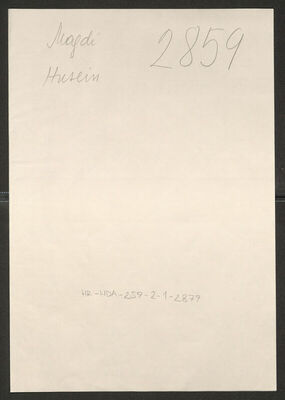 Magdi, Husein, 1924. Policijski karton