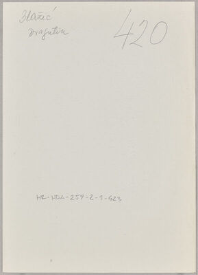 Blažić, Dragutin, 1906. Policijski karton