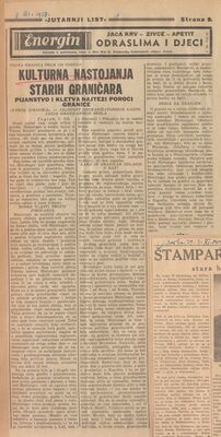 Kulturna nastojanja starih graničara